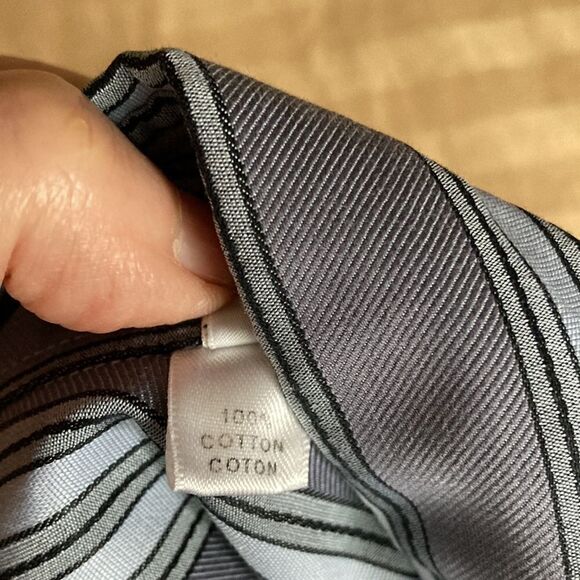 Armani Collezioni Blue Striped Dress Shirt - Picture 8 of 8